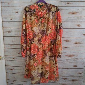 Lauren Ralph Lauren Floral Dress Size 14